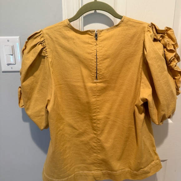 Ulla Johnson Yellow Top Sz 4 - Picture 2 of 5
